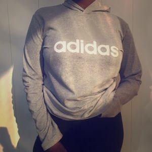 Adidas Grey Hoodie Size Medium